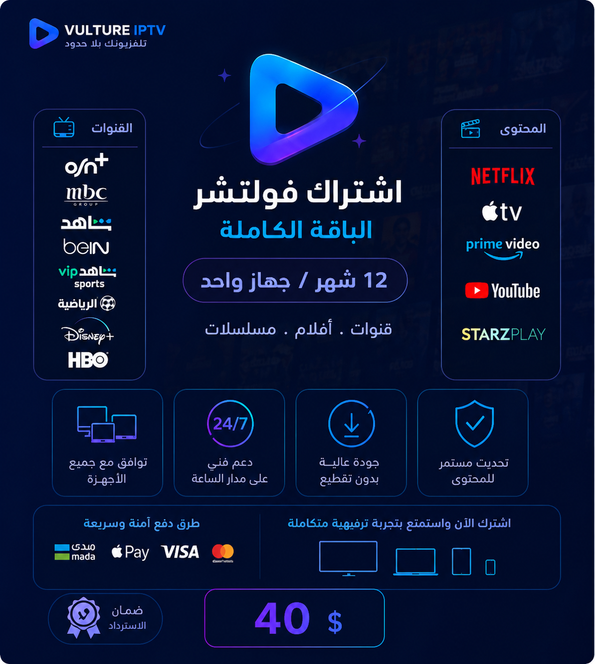 اشتراك 12 شهور فولتشر